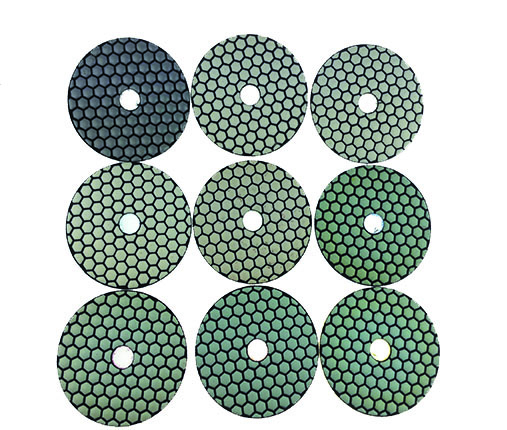 Tamponi per lucidatura a secco 8er Set Ø100mm spessore 3,5mm