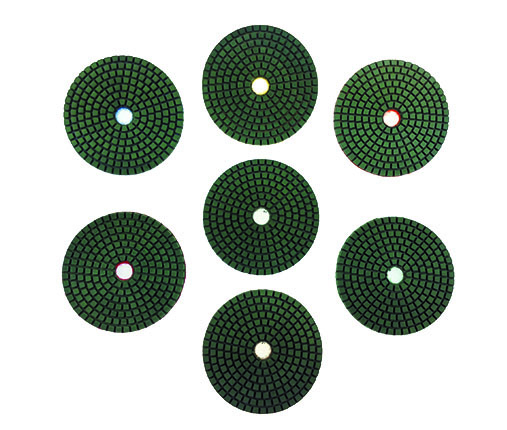 Nakładki polerskie 8er (mokre) Zestaw Ø 100 mm grubość 3,5 mm Tamponi per lucidatura (a umido) 8er Set Ø 125mm spessore 3,5mm
